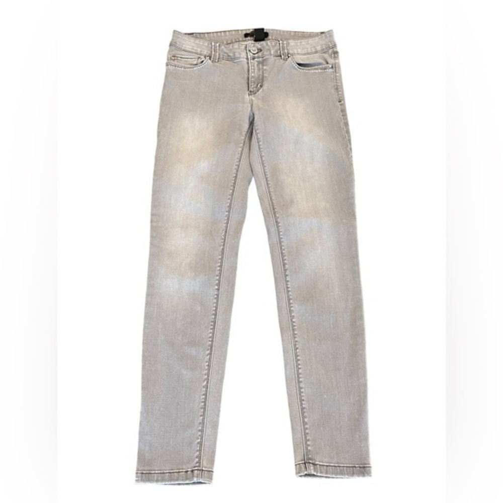 White House Black Market Skinny Leg Gray Jean Size 2